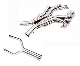 iPE Exhaust Headers with Front Pipe and Cat Bypass (Stainless) for Mercedes C-Class C204