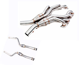 iPE Exhaust Headers with Front Pipe and Cats - 200 Cell (Stainless) for Mercedes C-Class C204