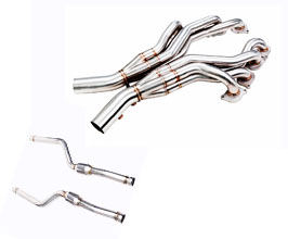 iPE Exhaust Headers with Front Pipe and Cats - 200 Cell (Stainless) for Mercedes C-Class C63 AMG C204