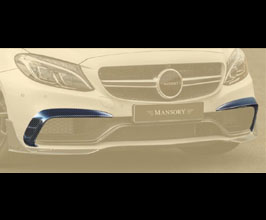 MANSORY Aero Front Bumper Grill Splitters (Dry Carbon Fiber) for Mercedes C-Class C205