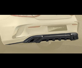 MANSORY Aero Rear Diffuser with Exhaust Tips (Dry Carbon Fiber) for Mercedes C-Class C205 AMG