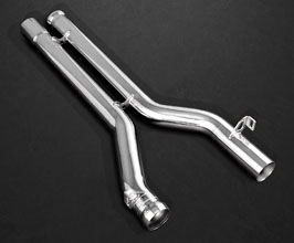 Capristo Middle Silencer Delete Pipes (Stainless) for Mercedes C-Class W204