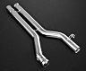 Capristo Middle Silencer Delete Pipes (Stainless) for Mercedes C63 AMG W204