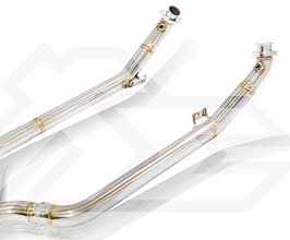 Fi Exhaust Ultra High Flow Cat Bypass Pipes (Stainless) for Mercedes C63 AMG W204