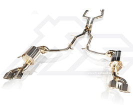 Fi Exhaust Valvetronic Exhaust System with Mid X-Pipe (Stainless) for Mercedes C63 AMG W204