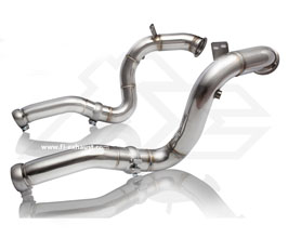 Fi Exhaust Ultra High Flow Cat Bypass Downpipes (Stainless) for Mercedes C-Class W205