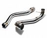 ARMYTRIX Cat Bypass Downpipe with Link Pipe and Cat Simulator (Stainless) for Mercedes CLA45 AMG C117