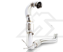 Fi Exhaust Racing Cat Pipe with S Pipe - 100 Cell (Stainless) for Mercedes CLA45 AMG W117