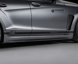 PRIOR Design PD550 Black Edition Aerodynamic Side Steps (FRP) for Mercedes CLS-Class W218