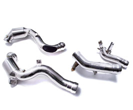ARMYTRIX Sport Cat Downpipes with Secondary Bypass Pipes - 200 Cell (Stainless) for Mercedes E-Class W213