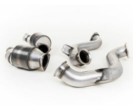 FABSPEED Hi-Flow Downpipes with Sport Cats - 200 Cell (Stainless) for Mercedes E63S AMG W213
