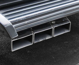 WALD DTM Sports Side Muffler Exhaust System - Six Square Tips (Stainless) for Mercedes G-Class W463