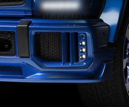 WALD Sports Line Black Bison Edition Front Air Ducts with LEDs (FRP) for Mercedes G63 AMG W463