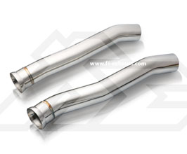 Fi Exhaust Ultra High Flow Cat Bypass Pipes (Stainless) for Mercedes GLC43 AMG X253/C253