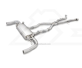 Fi Exhaust Valvetronic Exhaust System with Mid X-Pipe and Front Pipe (Stainless) for Mercedes GLE-Class W166