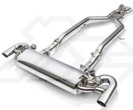 Fi Exhaust Valvetronic Mufflers Exhaust System with Mid X-Pipes (Stainless) for Mercedes GT C190
