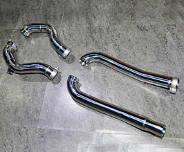 Fi Exhaust Ultra High Flow Cat Bypass Downpipes (Stainless) for Mercedes GT C190