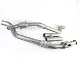 RENNtech Downpipes With 200 Cell Sport Catalytic Converters (Stainless) for Mercedes S-Class C217 S63 AMG 4-MATIC