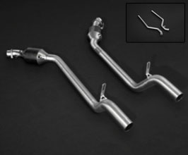 Capristo Middle Silencer Bypass Pipes with Sports Cats - 100 Cell (Stainless) for Mercedes SL-Class R231
