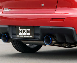 HKS Super Turbo Muffler Exhaust System (Stainless) for Mitsubishi Lancer Evo X