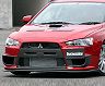 ChargeSpeed Bottom Line Front Lip Spoiler - Type 1 for Mitsubishi Lancer Evo X