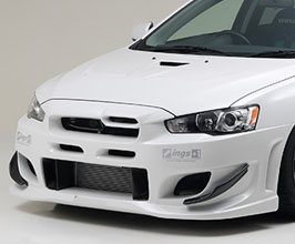 INGS1 N-SPEC Front Bumper (FRP) for Mitsubishi Lancer Evo X