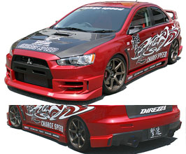 ChargeSpeed Aero Half Spoiler Kit (FRP) for Mitsubishi Lancer Evo X