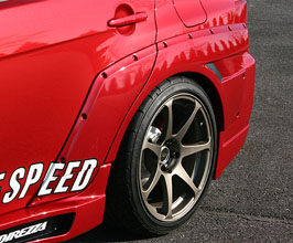 ChargeSpeed Rear 20mm Wide Over Fenders (FRP) for Mitsubishi Lancer Evo X