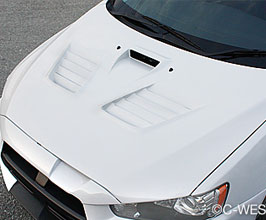 C-West Aero Front Hood Bonnet for Mitsubishi Lancer Evo X