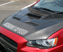 ChargeSpeed Front Hood Bonnet - Type 2 for Mitsubishi Lancer Evo X