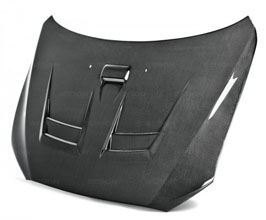 Seibon DV Style Front Hood Bonnet with Vents (Carbon Fiber) for Mitsubishi Lancer Evo X