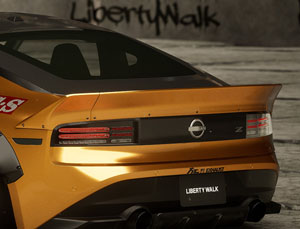 Liberty Walk LB Rear Ducktail Wing (FRP) for Nissan Z RZ34