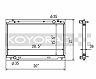 KOYORAD V 36mm Core Racing Radiator (Aluminum) for Nissan 350Z Z33 VQ35HR with MT