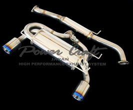 Power Craft Hybrid Exhaust Muffler System with Valve and Tips (Stainless) for Nissan Fairlady Z33