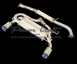 Power Craft Hybrid Exhaust Muffler System with Valve and Tips (Stainless) for Nissan 350Z Z33