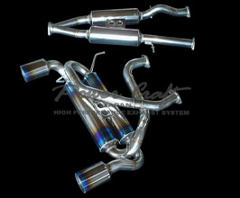 Power Craft Tornado Exhaust System with Valve and Tips - Double Inlet  (Stainless) for Nissan 350Z Z33 DE/HR