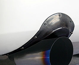 ChargeSpeed Rear Bumper Exhaust Heat Shields (Carbon Fiber) for Nissan Fairlady Z33