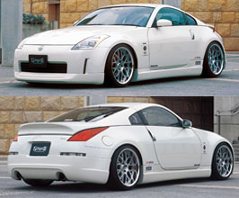 INGS1 LX-SPORT Half Spoiler Lip Kit (FRP) for Nissan Fairlady Z33