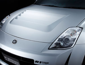 Amuse Front Hood Bonnet with Vents - Type 2 (Dry Carbon Fiber) for Nissan Fairlady Z33