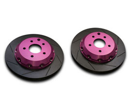 Biot 3-Piece D Nut Type Brake Rotors - Rear 322mm for Nissan 350Z Z33 with Brembo Calipers