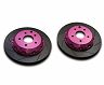 Biot 3-Piece D Nut Type Brake Rotors - Rear 322mm for Nissan 350Z Z33 with Brembo Calipers