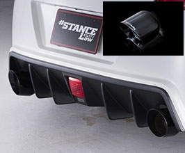 AIMGAIN Muffler Cutter Tips - 125mm (Black Shot) for Nissan Fairlady Z34