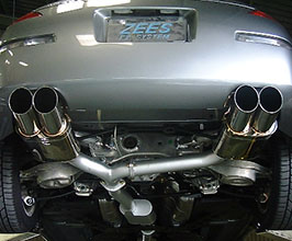 ZEES Exhaust System with Cyber Ex Quad Tips for Nissan Fairlady Z34