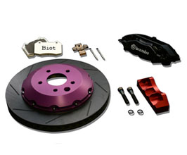 Biot Big Brake Kit with Brembo Modena Calipers - Rear 4POT 355mm for Nissan 370Z Z34 with 308mm Rear Rotors