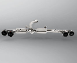 Akrapovic Slip-On Line Sport Exhaust System with Carbon Tips (Titanium) for Nissan GTR R35
