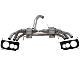 HKS 3SX Three Stage Muffler Exhaust System with Sextuple Tips (Stainless) for Nissan GTR R35