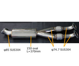 HKS Y-Pipe with Cat Bypass (Stainless) for Nissan GTR R35