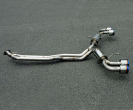 Kansai Service R Ti Dual Muffler Exhaust System (Titanium) for Nissan GTR R35