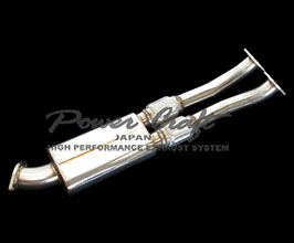 Power Craft Exhaust Y-Pipe with Cat Bypass and Sub-Silencer - 80mm Outlet (Stainless) for Nissan GTR R35
