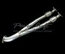 Power Craft Exhaust Straight Y-Pipe with Cat Bypass - 80mm Outlet (Stainless) for Nissan GTR R35